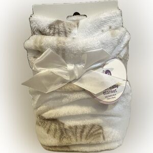 PARENTS CHOICE SOFT SAFARI ZOO ANIMAL PLUSH FLEECE BABY BLANKET SHOWER SPRINKLE